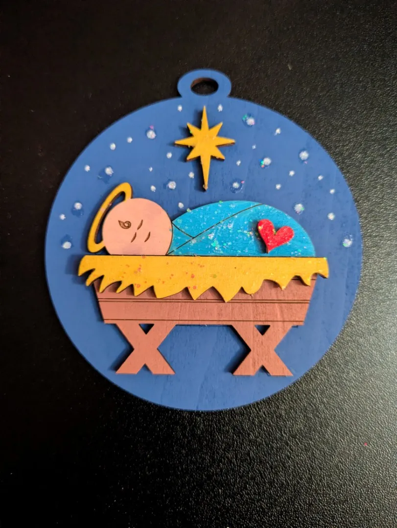 An example DIY ornament